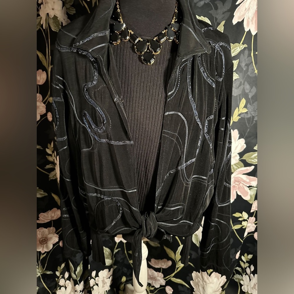 WOMENS CHICO’S 3/XL DETAIL TOP VEST Jacket